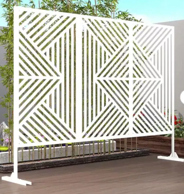 Photo 1 of White 3-Panel Outdoor/Indoor Room Divider A-GE04036
