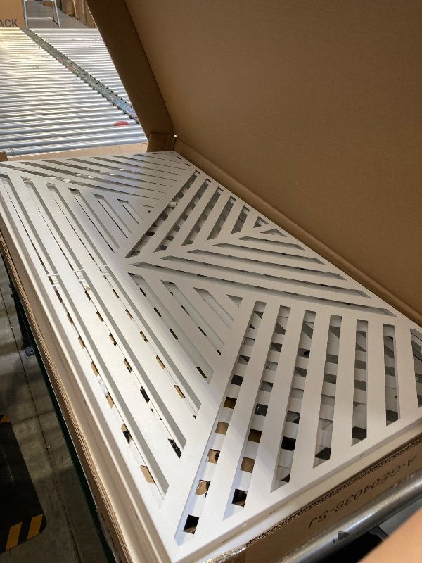 Photo 1 of White 3-Panel Outdoor/Indoor Room Divider A-GE04036

