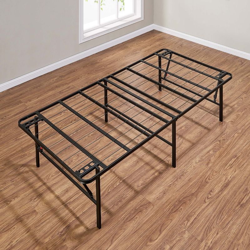 Photo 1 of Mainstays 18 High Profile Foldable Steel Twin Platform Bed Frame Black