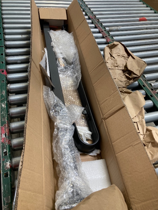 Photo 1 of VEVOR Handrails for Outdoor Steps 2-3 Step Railings Wrought Iron Handrail Stair Railings for Steps Black Iron Railings for Steps Wall and Floor Mounted with Installation Kit
