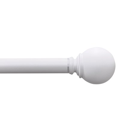 Photo 1 of Mainstays 1 Ball Single Curtain Rod White 84-120

