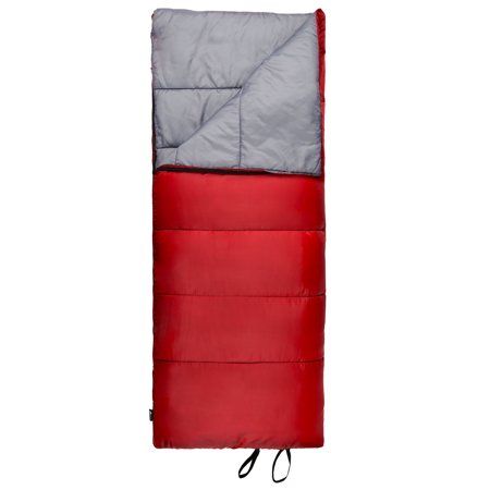 Photo 1 of Ozark Trail 50-Degree Warm Weather Rectangular Sleeping Bag Red 33 X75