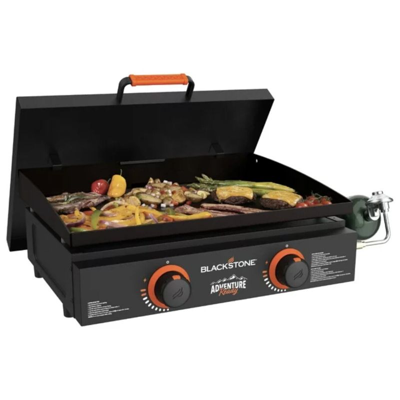 Photo 1 of Blackstone Adventure Ready 2-Burner 22 Propane Griddle with Hard Cover in Black