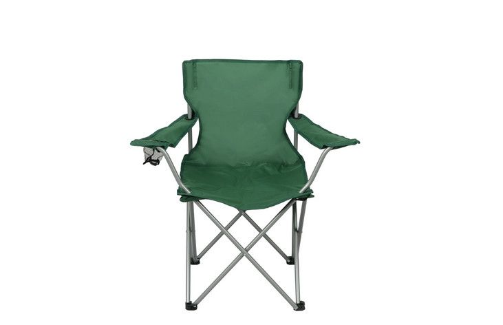 Photo 1 of Ozark Trail Basic Quad Folding Camp Chair with Cup Holder, Adult, Choose Color.