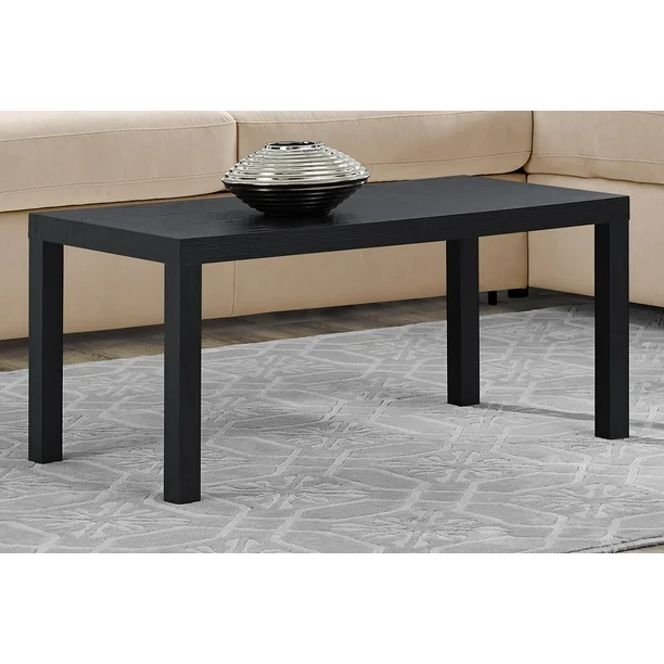 Photo 1 of Mainstays Parsons Coffee Table, Black

