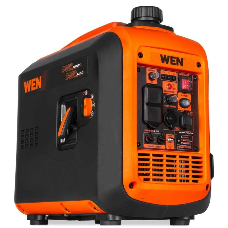 Photo 1 of 2800/2250-Watt Inverter Recoil Start Generator, Quiet, Portable, and Lightweight with Fuel Shut Off and CO Watchdog
