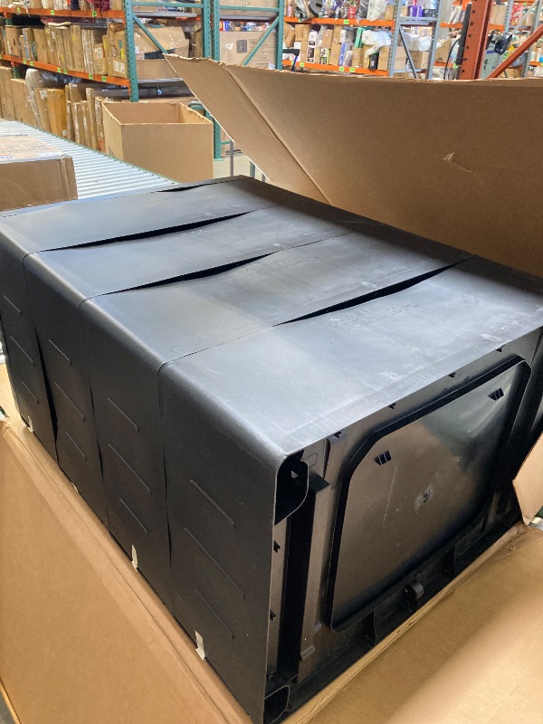 Photo 1 of Hyper Tough 4 Drawer Plastic Garage Cabinet 18.7 D X 25.39 W X 35.31 H Black Matte
