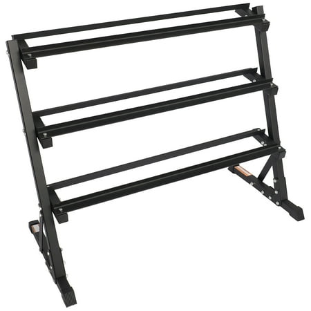 Photo 1 of BalanceFrom 3-Tier Easy-Grab Dumbbell Rack Multi-Level Weight Storage Organizer for Home Gym 700-Pound Capacity