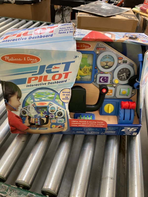 Photo 1 of Melissa & Doug Jet Pilot Interactive Dashboard Wooden Toy for Boys and Girls Ages 3+ - FSC Certified
