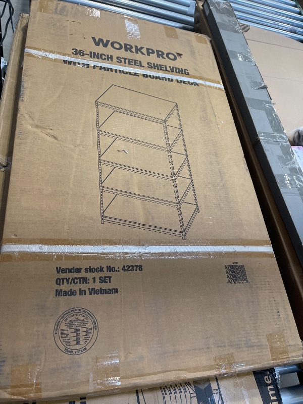 Photo 1 of Steel Shelving 20 Ga 36"Wx12"Dx97"H Open Clip Style 4 Shelf