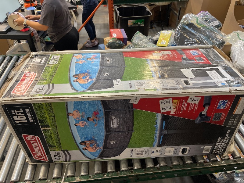 Photo 1 of Coleman Power Steel 16 ft. x 42 in. Round Metal Frame Above Ground Pool Set

