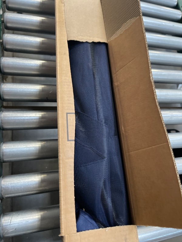Photo 1 of Mainstays 6 x 7.5 Foot Push-Up Rectangular Market Umbrella Navy


