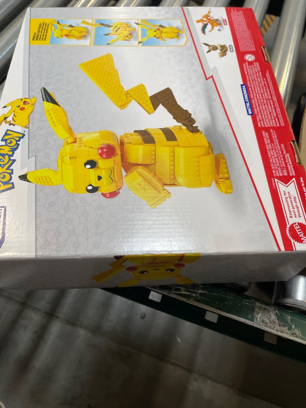 Photo 1 of MEGA Pokémon Building Toys Set Jumbo Pikachu with 806 Pieces, Articulated and Poseable, 12 Inches Tall, for Kids