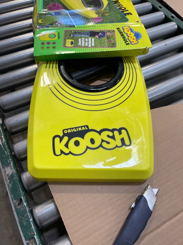 Photo 1 of Koosh Kornhole, Cornhole Set for Kids - Outdoor Toys for Boys and Girls, Perfect for Beginners, Preschool Toys, Easy Storage, 1 Kornhole Board, 6 Balls Included, Ages 5+