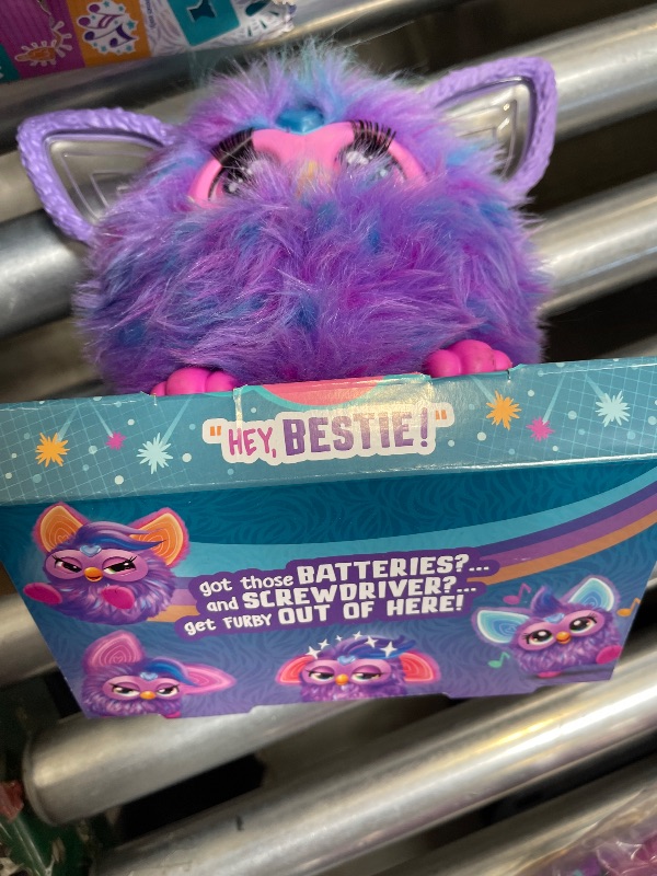 Photo 1 of Furby Purple, 15 Fashion Accessories, Interactive Plush Toys for 6 Year Old Girls & Boys & Up, Voice Activated Animatronic