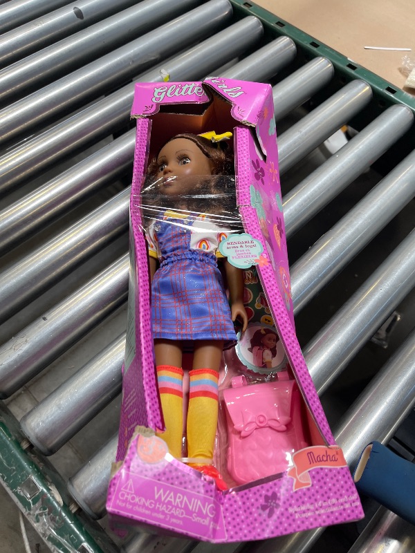 Photo 1 of Glitter Girls – 14-Inch Fashion Doll – Hazel Eyes & Brown Hair – Rainbow Top & Romper – Backpack & Accessories – 3 Years + – Macha