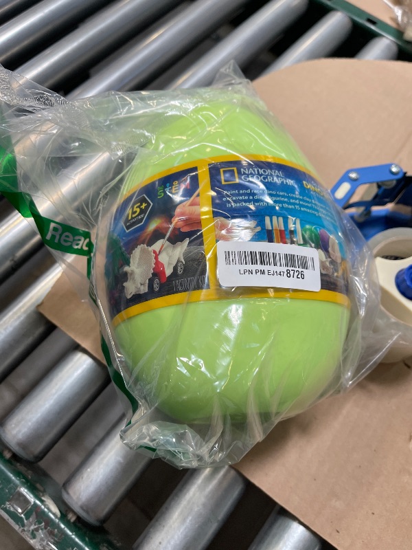Photo 1 of National Geographic Giant Dinosaur Egg Activity Kit – 15+ Dino Crafts, Painting Cars, Clay Models, Dig Brick, Stickers & Learning Guide, Easter Basket Stuffers, Dinosaur Science Toy for Boys & Girls
