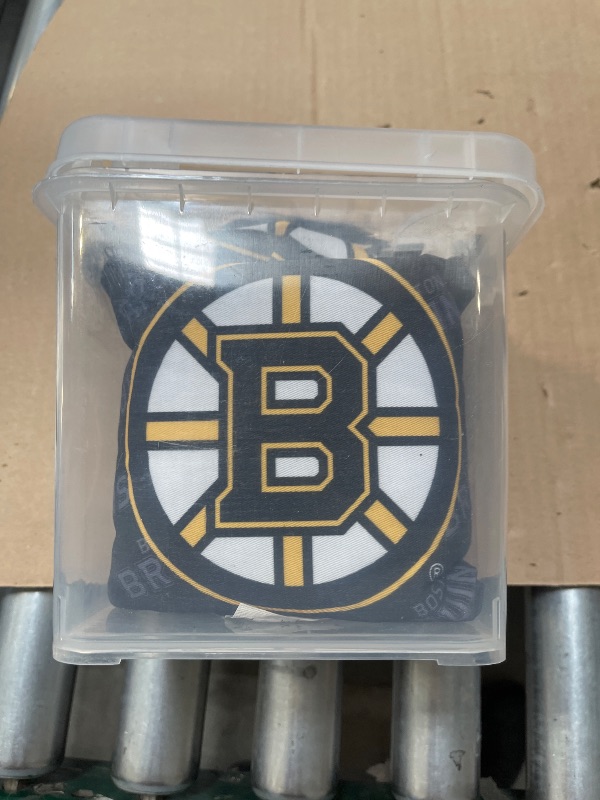 Photo 1 of YouTheFan NHL Boston Bruins Cornhole Bags - 4PK - Black