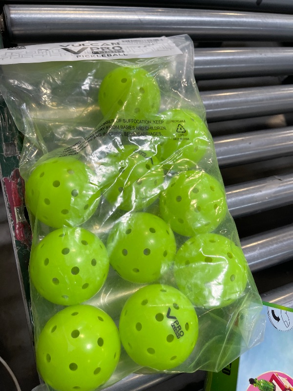 Photo 1 of Vulcan | VPRO Flight Outdoor Pickleball | Official Ball of The PPA Tour & MLP | Hi-Vis Yellow | 12 Pack