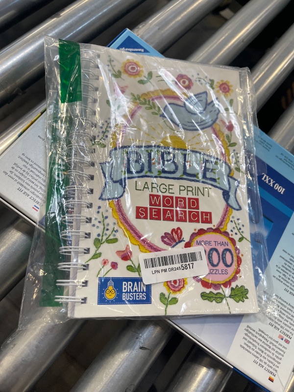 Photo 1 of Large Print Bible Word Search Puzzle Book: Over 200 Puzzles to Complete with Solutions - Include Spiral Bound / Lay Flat Design and Large to ... for Inspirational Word Finds (Brain Busters)