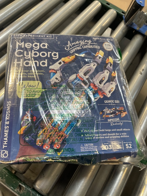 Photo 1 of Thames & Kosmos Mega Cyborg Hand STEM Experiment Kit | Build Your Own GIANT Hydraulic Amazing Gripping Capabilities Adjustable for Different Sizes Learn Pneumatic Systems