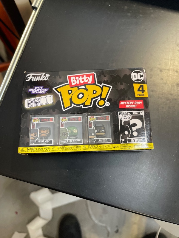 Photo 1 of Funko Bitty POP! Batman 85th - Catwoman, 4-Pack and A Surprise Mystery Mini Figure - 0.9 Inch (2.2 Cm) - DC Comics Collectable - Stackable Display Shelf Included - Gift Idea - Party Bags Stocking
