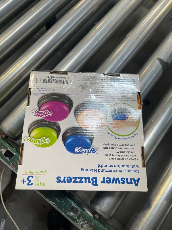 Photo 1 of Learning Resources Answer Buzzers - Set of 4, Ages 3+, Assorted Colored Buzzers, Game Show Buzzers, Perfect for Family Game and Trivia Nights, for Kids