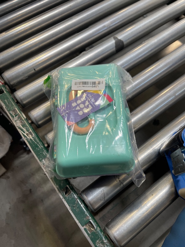 Photo 1 of Caboodles Pretty in Petite Makeup Box, Two-Tone Seafoam on Lavender, Hard Plastic Organizer Box, 2 Swivel Trays, Fashion Mirror, Secure Latch for Safe Travel