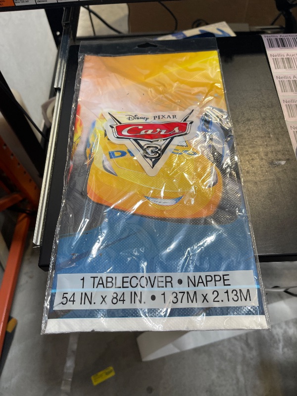 Photo 1 of Unique Disney Cars 3 Rectangular Plastic Table Cover - 54" x 84", 1 Pc