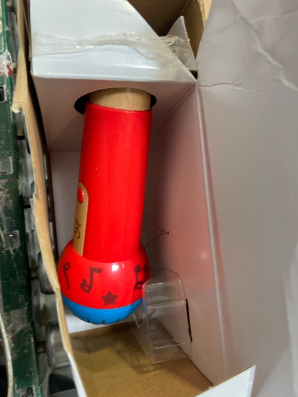 Photo 1 of Hape Mighty Echo Microphone | Battery-Free Voice Amplifying Microphone Toy for Kids 1 Year & Up, Red, Model Number: E0337