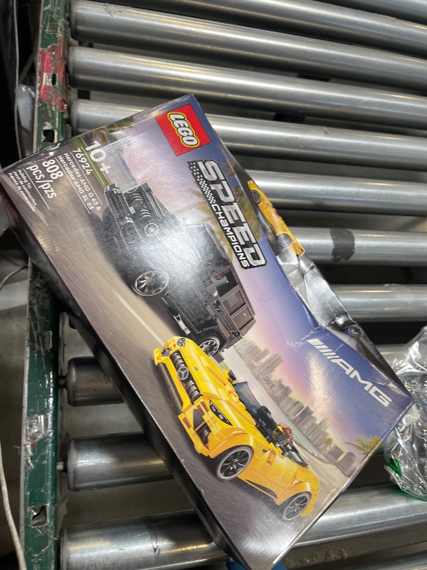 Photo 1 of LEGO Speed Champions Mercedes-AMG G 63 & Mercedes-AMG SL 63 F1 Toy Car, Formula 1 Vehicle Set for Kids, 2 Building Sets with 2 Driver Minifigures, Convertible Toy Car Gift for Boys and Girls, 76924