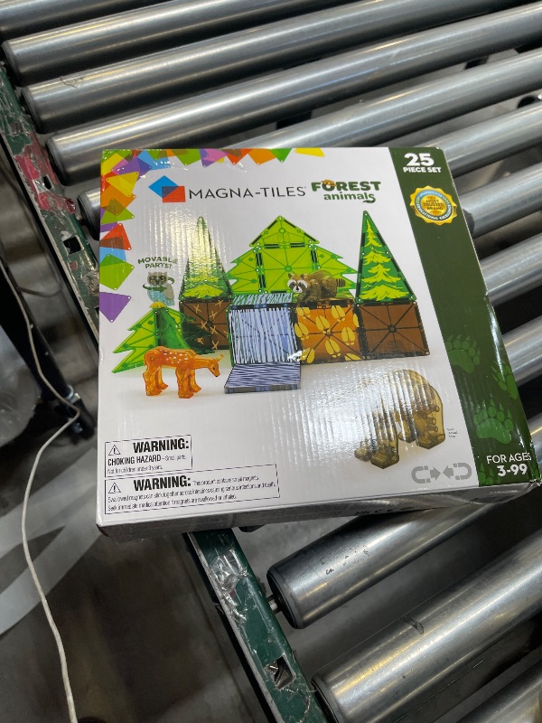 Photo 1 of MAGNA-TILES Forest Animals 25-Piece Magnetic Construction Set, The ORIGINAL Magnetic Building Brand