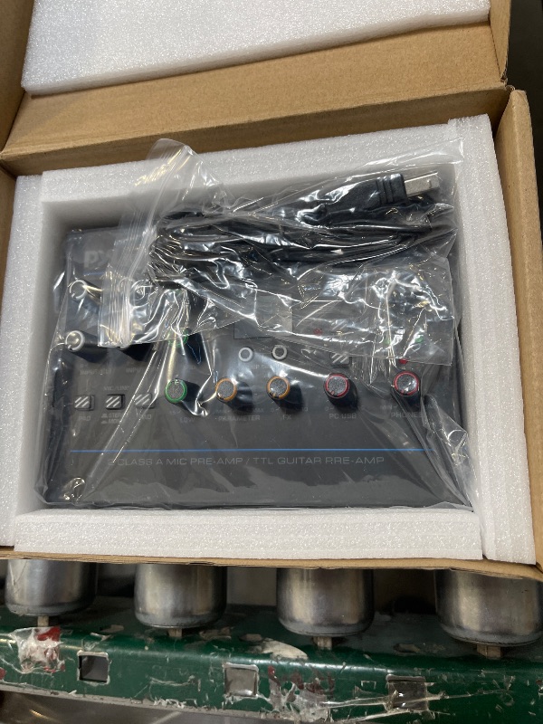 Photo 1 of Pyle USB Audio Interface - MIC/LINE - Guitar - AUX Stereo & RCA Inputs - Preset 24 Digital Effects - Phantom Power - Phone/Stereo/Monitor/Headphone Outputs - For Computer Playing & Recording - PMUX9