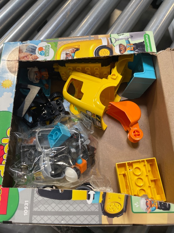 Photo 1 of LEGO DUPLO Town Truck & Tracked Excavator Construction Vehicle 10931 Toy for Toddlers 2-4 Years Old Girls & Boys, Fine Motor Skills Development and Learning Toy