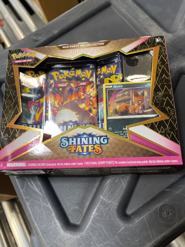 Photo 1 of Pokémon TCG: Shining Fates: Mad Party Pin Collection Set of 4
