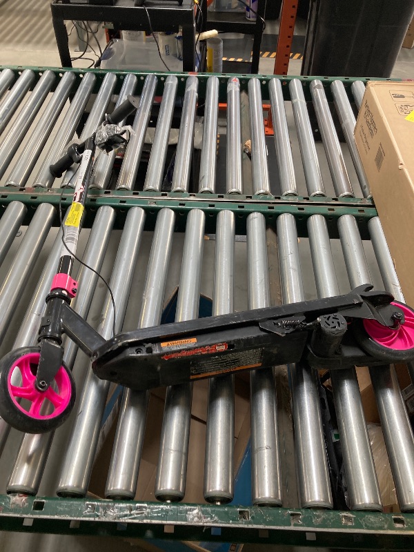 Photo 1 of M8TRIX Pink 12V Electric Scooter for Kids Ages 6-12 Powered E-Scooter with Speeds of 8 MPH