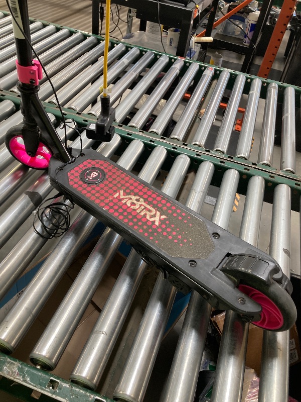Photo 1 of M8TRIX Pink 12V Electric Scooter for Kids Ages 6-12 Powered E-Scooter with Speeds of 8 MPH
