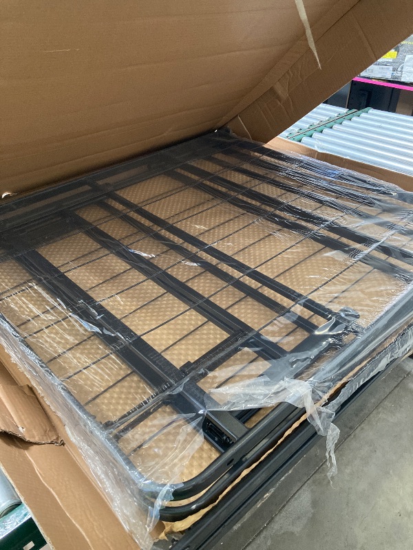 Photo 1 of Steel Smart Base Bed Frame Black King