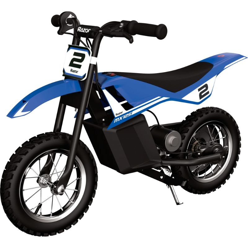 Photo 1 of Razor Dirt Rocket MX125 - Blue, 12V Electric-Powered Miniature Dirt Bike, for Child 5+