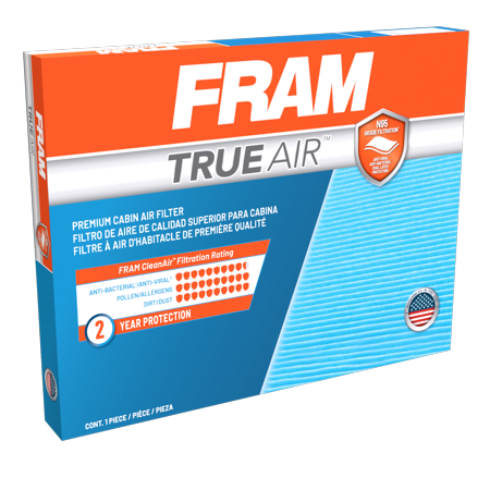 Photo 1 of FRAM CV10547 TrueAir Premium Cabin Air Filter with N95 Grade Filter Media for Select Ford Vehicles