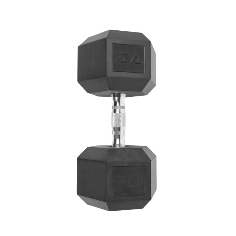 Photo 1 of CAP Barbell 70lb Coated Hex Dumbbell Single
