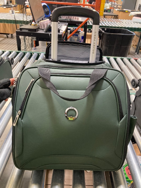 Photo 1 of Delsey Paris Rolling Carry On Bag, Green