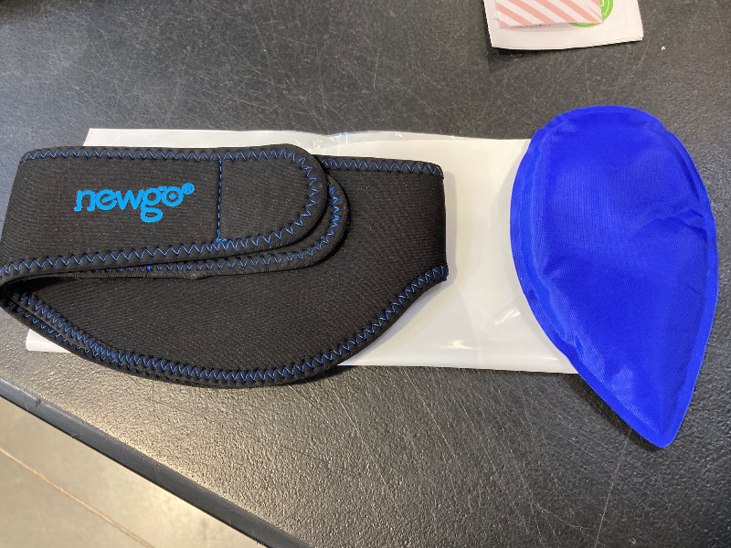 Photo 1 of NEWGO Wisdom Teeth Ice Pack Head Wrap for Face Oral Surgery, FSA or HSA Eligible Jaw Ice Pack for Face with 4 Hot Cold Gel Pack for TMJ, Tooth Extraction, Tonsillectomy Recovery