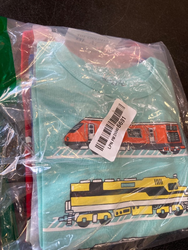 Photo 1 of The Children's Place Baby Boy's and Toddler Vehicles Short Sleeve Graphic T-Shirts, Multipacks, Construction/Racecar/Train 3-Pack - size 18-24 M/M