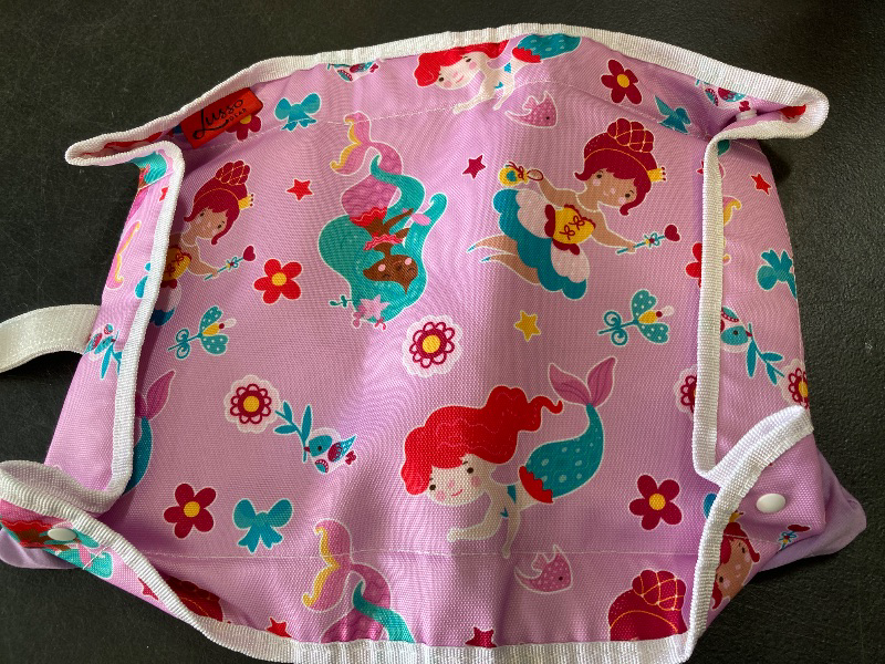 Photo 1 of Lusso Gear Kids Airplane Tray Table Cover with Pockets - Travel Essentials for Toddlers - Travel Tray for Kids on Plane or Train - Airplane Must Haves and Flying Essentials - Baby Must Have (Mermaids)