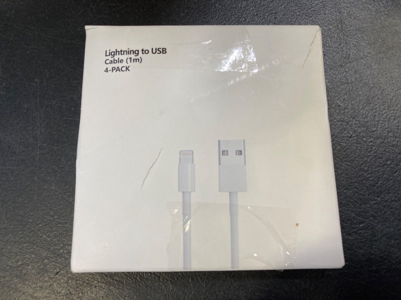 Photo 1 of 4Pack [Apple MFi Certified] Charger Lightning to USB Charging Cable Cord Compatible iPhone 14/13/12/11 Pro/11/XS MAX/XR/8/7/6s Plus, iPad Pro/Air/Mini, iPod Touch