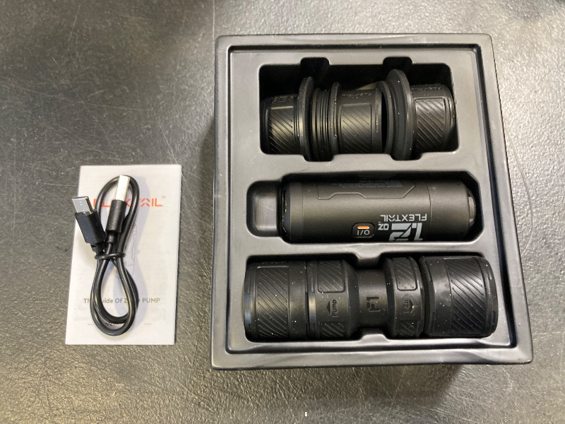 Photo 1 of FLEXTAILGEAR Zero Pump Air Pump for Inflatables, 1.2 oz Ultra-Mini Electric air Pump Portable Air Mattress Pump, Rechargeable Air Pump for Pool Floats Air Bed Air Mattress