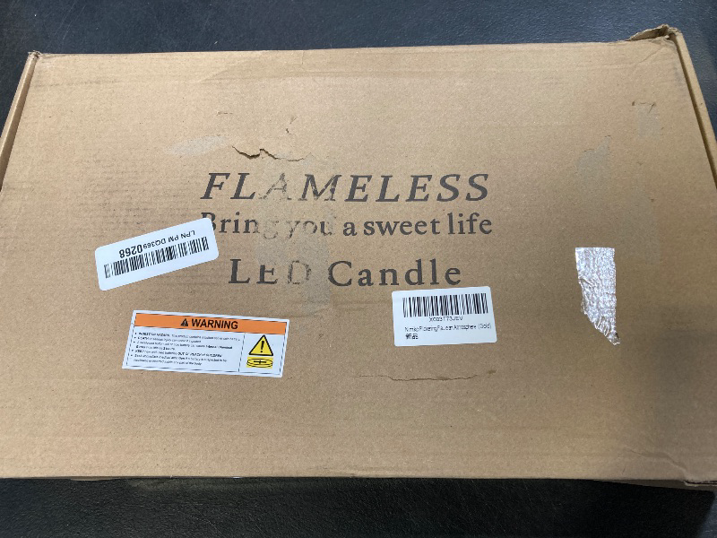 Photo 1 of Nimiko Flickering Flameless LED Candles, Battery Operated Candles 9 Pcs with Embedded Star String, Acrylic LED Pillar Candles with Remote, Suitable for Home Decoration to Create an Atmosphere (Gold?