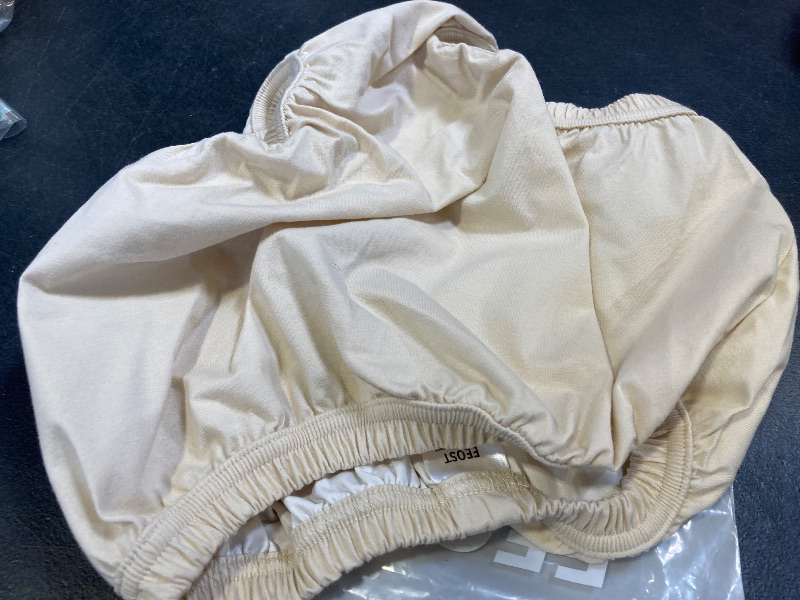 Photo 1 of EEOST Adult Diaper Cover for Incontinence Noiseless Leak-Protection Underwear Plastic Pants Over Diapers Waterproof Rubber Pants (Beige, XXS)