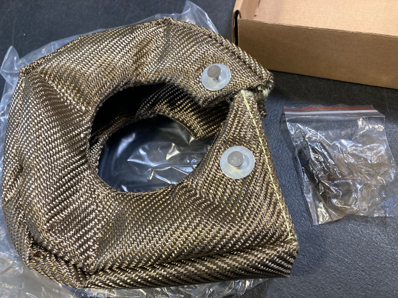 Photo 1 of CNRAQR T3 Titanium Turbo Blanket Turbocharger Heat Shield With Fastener Springs